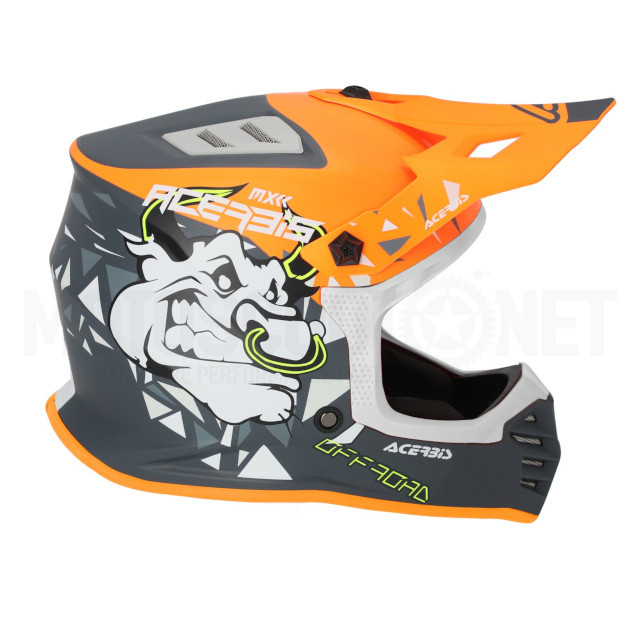 Casco cross infantil Acerbis profile naranja/gris