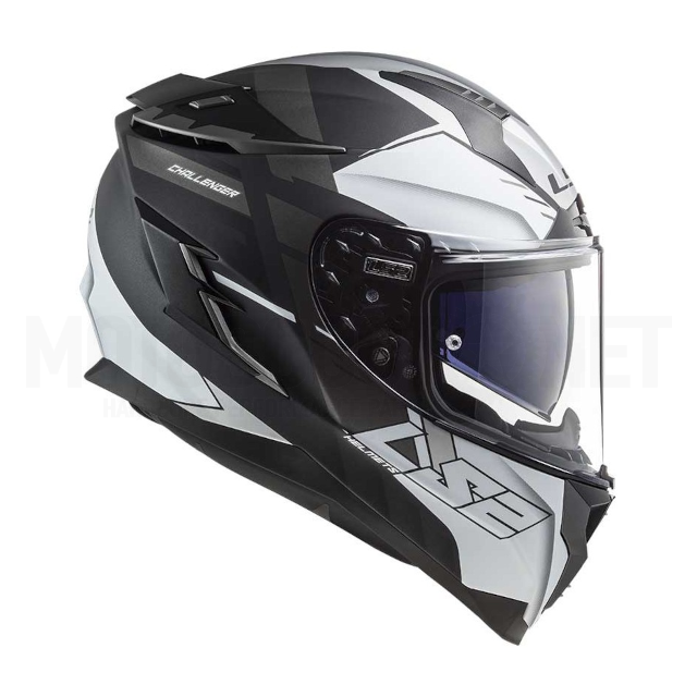 Casco Integral LS2 FF327 Challenger Allert Titanio Mate / Plata