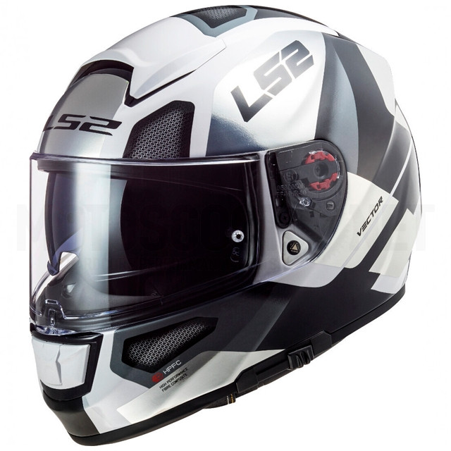 Casco integral LS2 FF397 Vector FT2 Automat Blanco / Titanio ref: A-103973808