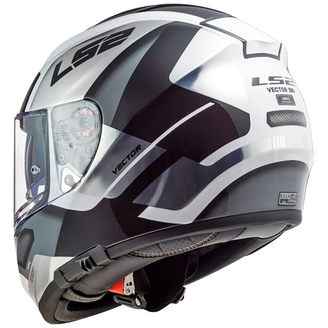 Casco integral LS2 FF397 Vector FT2 Automat Blanco / Titanio ref: A-103973808