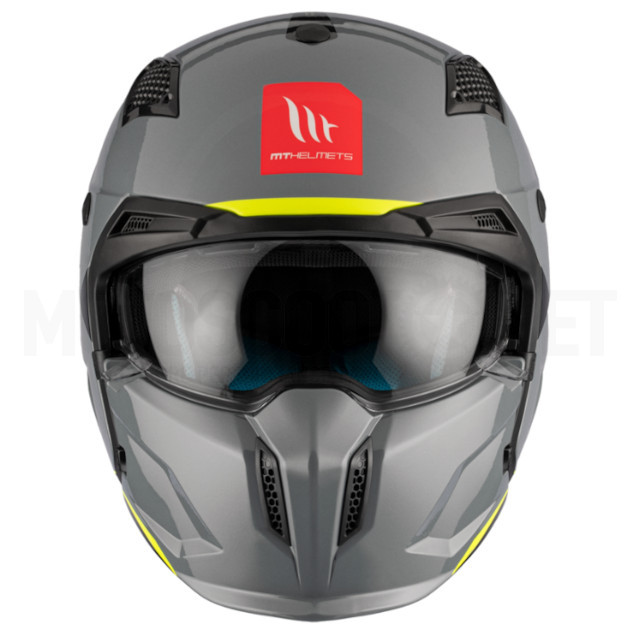 Casco Jet MT Helmets Streetfighter SV Solid A22 Gris Brillo - Talla XS/S/M/L/XL/XXL