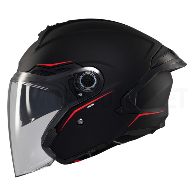 Capacete Jet Capacetes MT Cosmo SV Solid A1 Matte Black Sku:A-1361000012 /a/-/a-1361000012_1.jpg