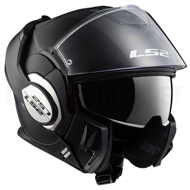 Capacete modular mono único LS2 FF399 Valiant - preto mate Sku:A-503991011 /a/-/a-503991011_01.jpg