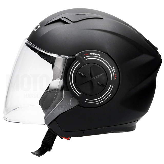 Casco jet Unik Astro Gris mate