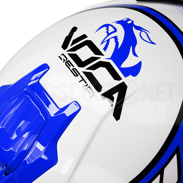 Casco integral VOCA Bestia azul poison