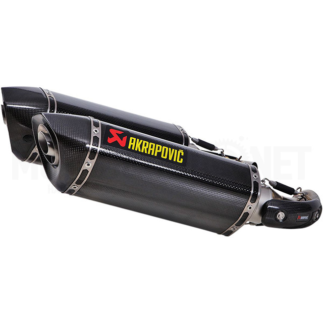 Escape Akrapovic Slip-On Dual Monster 696 08-14/796 10-14/100 09-10 (CE) - carbono