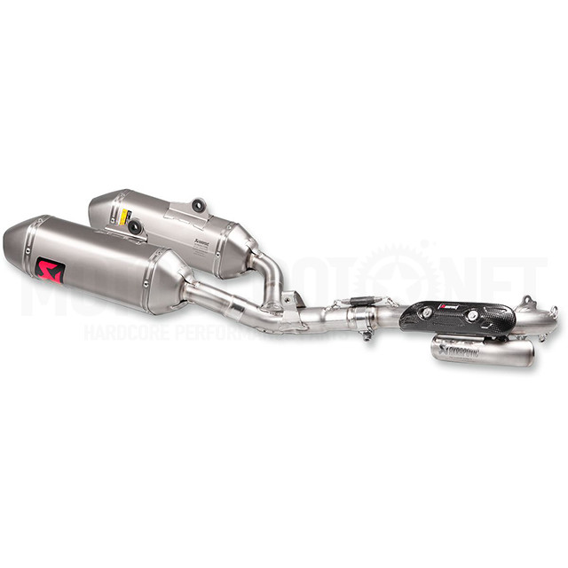 Escape duplo completo Akrapovic Evolution Line Honda CRF 250 R/RX 16-17 - titânio