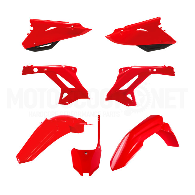 91358 Kit de plásticos restyling Honda CR 125R 00-01 Polisport -  rojo