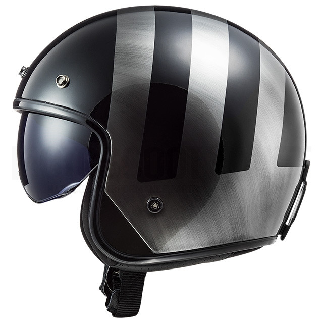 Capacete LS2 Jet OF601 BOB - Preto Jeans