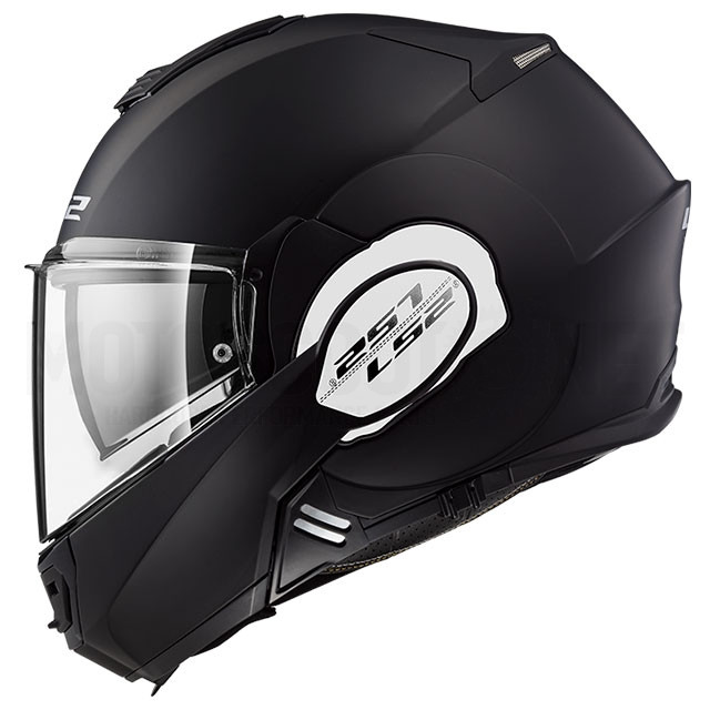 Capacete modular mono único LS2 FF399 Valiant - preto mate