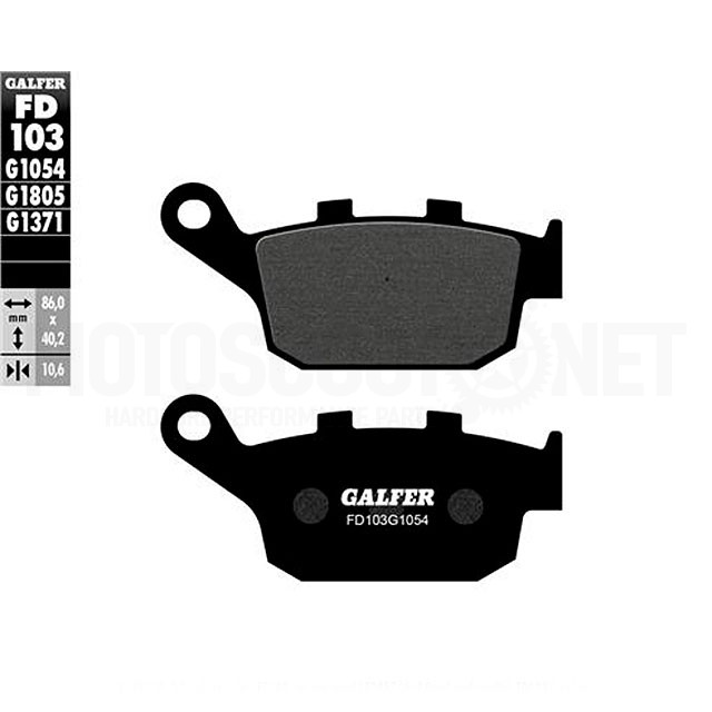 Pastilhas de travão Honda CB 650 R >2019 Galfer - semi-metal