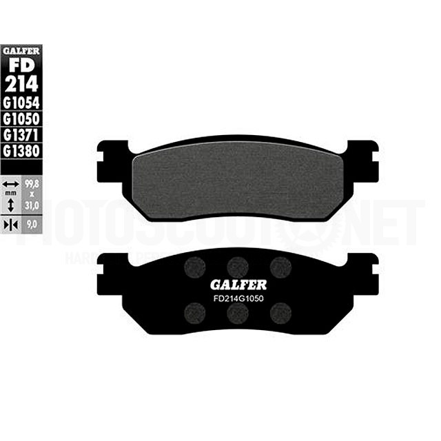 Pastilhas de travão Keeway Silverblade 125/150 >2007 Galfer