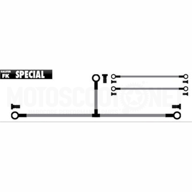 Latiguillo freno delantero Yamaha T-Max 500 08-11 Galfer - Negro