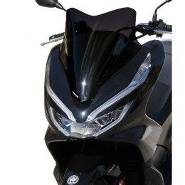 Ecrã desportivo Honda PCX 125/150 18-20 ErMax - preto escuro