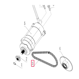 Motor de arranque de Pitbike motor de corrente 190 Zongshen