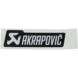 Autocolante Akrapovic 135x40mm preto-prateado