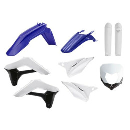 Kit de plásticos Sherco SE-R/SEF-R 17-22 Polisport - OEM blanco-azul