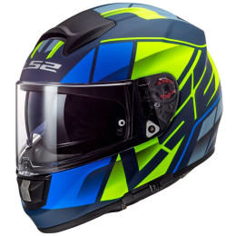 FF397 Capacete integral Vetor FT2 Krypton azul-amarelo mate