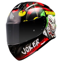 Capacetes MT FF106 Capacete Targo Joker A1 - preto brilhante