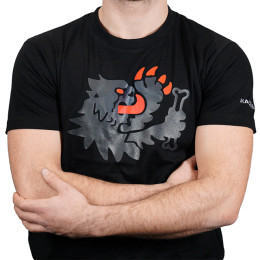 T-shirt Griffe Lion black Malossi