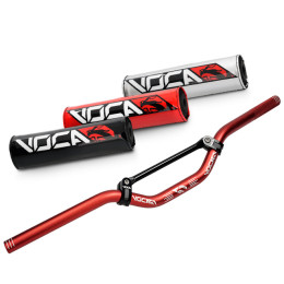 Kit guiador e protetor Voca Scooter d=22mm - Vermelho