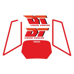 Kit de autocolantes Yamaha DT - vermelho