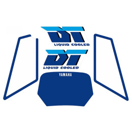 Kit de autocolantes Yamaha DT - azul