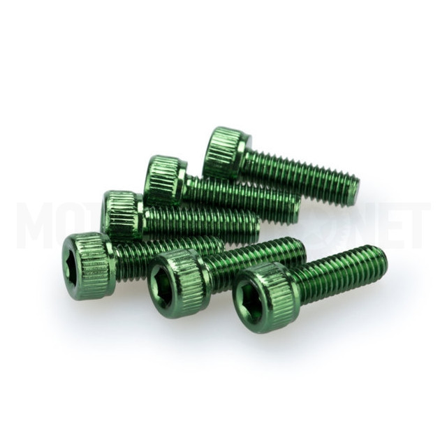 Blister 6 Tornillos Allen aluminio anodizado M5X15mm Puig