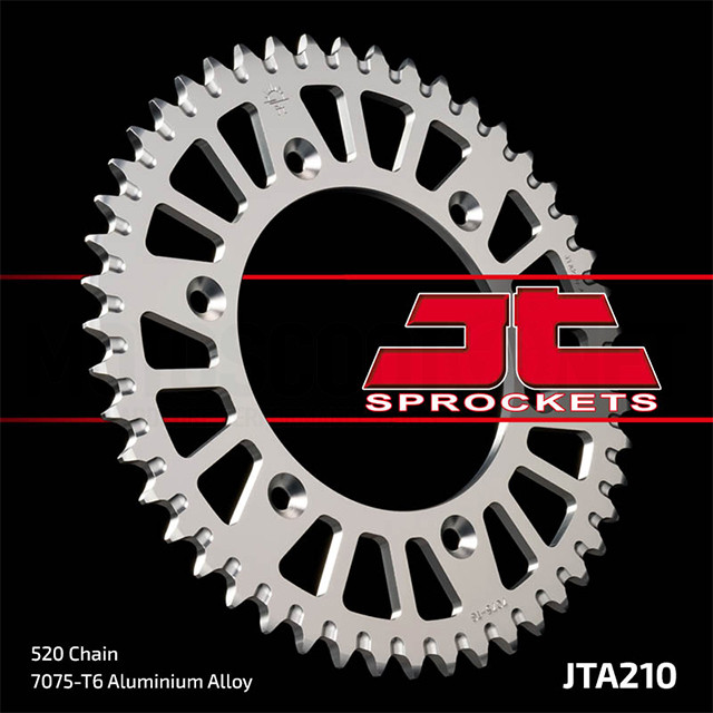 Crown Honda CR 125/250 / CRF 250/450 / Beta Z- 49 Aluminium Red JT Sprockets Sku:JTA210.49RED /J/T/JTA210_4.jpg