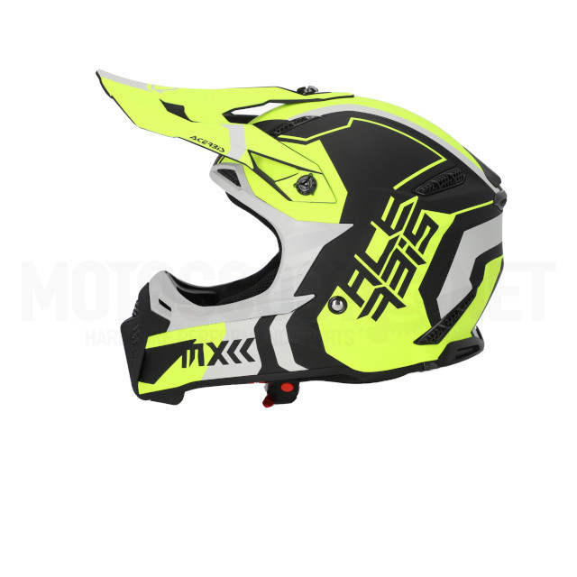 A-0025274.457 Casco Cross Acerbis Profile 5 Negro/Amarillo Fluor