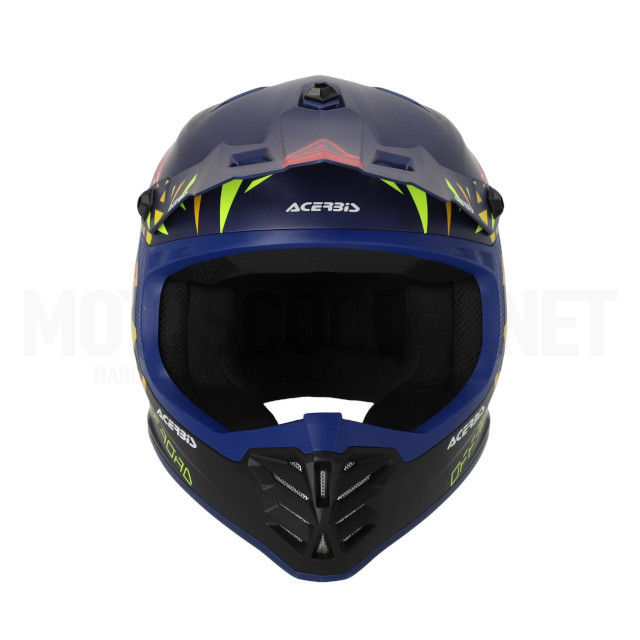 Casco cross infantil Acerbis profile negro/azul