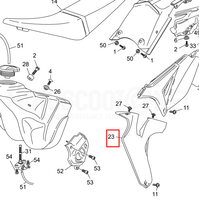 Tapa lateral delantera izquierda original Sherco 50cc >2012 Azul  Sku:SH-4670 /s/h/sh-4670_2.jpg