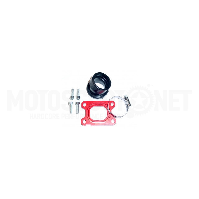 Intake nozzle Derbi / Minarelli AM6 d. 28mm 360º RQ - Red