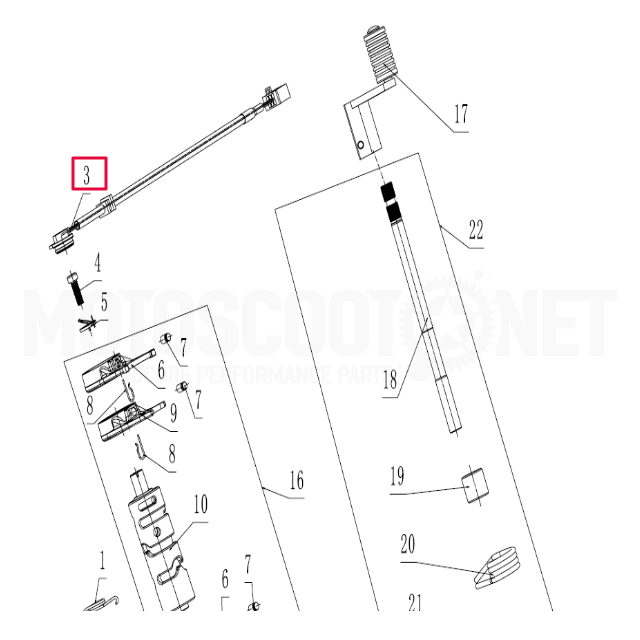 Pitbike engine 190 Zongshen neutral switch