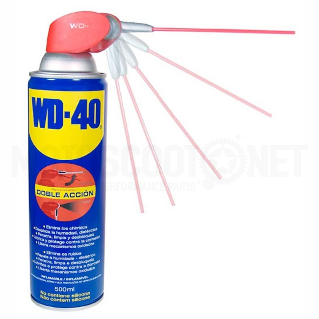 WD-40 Multi-Use Spray 500ml with dual-use applicator