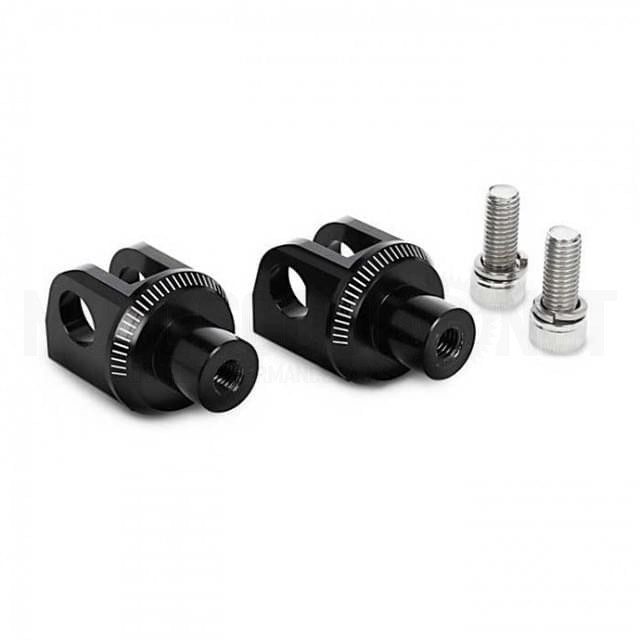 Yamaha Puig black passenger fittings set