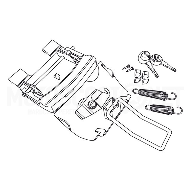 Kit cerradura para maleta SH 46 Shad ref: D1B46MAR