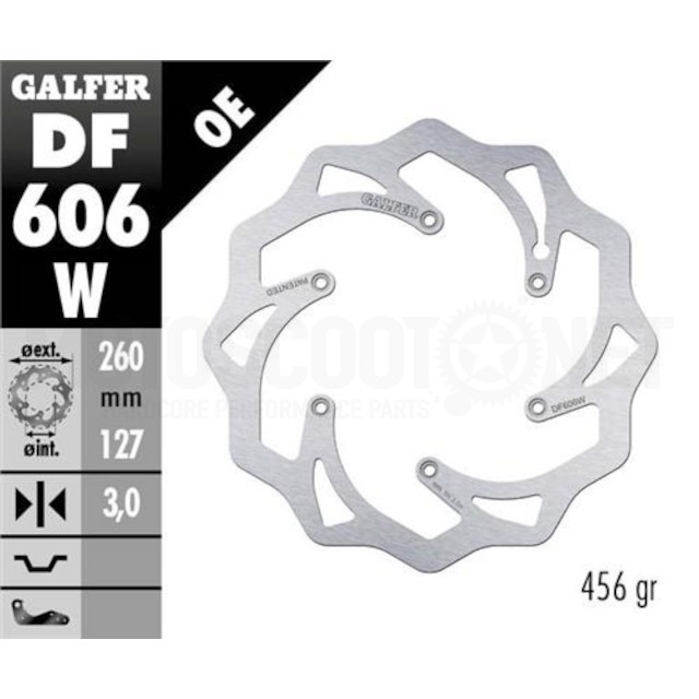 Front brake disc wave KTM / Husaberg / Husqvarna 125-250-450-501 Galfer