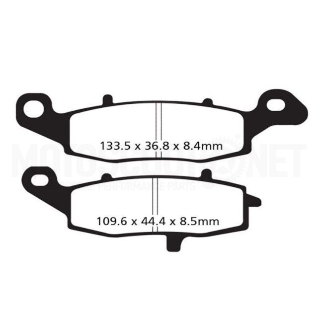 Brake Pads Suzuki DL V-Strom 650 >2004 EBC HH - Sintered