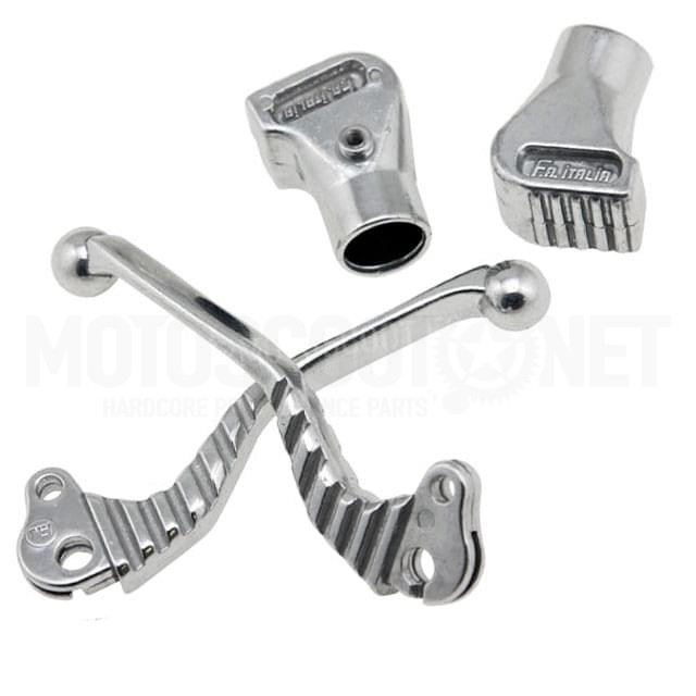 Chrome plated centre stand levers and pegs d.22mm F.A.Italia.Sport, Vespa PK, PE, T5, PX, Cosa