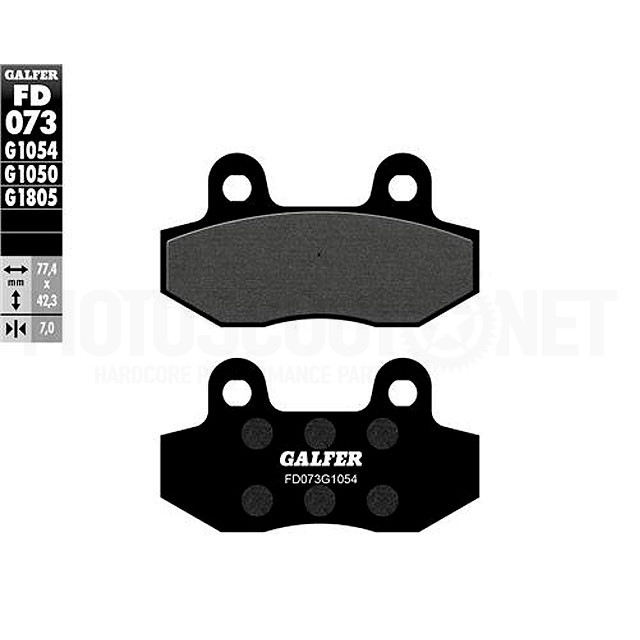 Brake pads Honda NSR 50 88-95 Galfer - organic