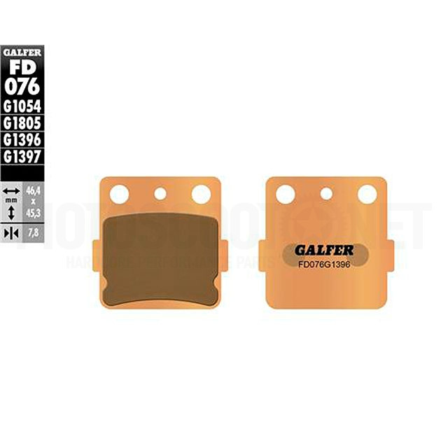 Brake pads Kawasaki KX 80/85 Galfer - Sintered