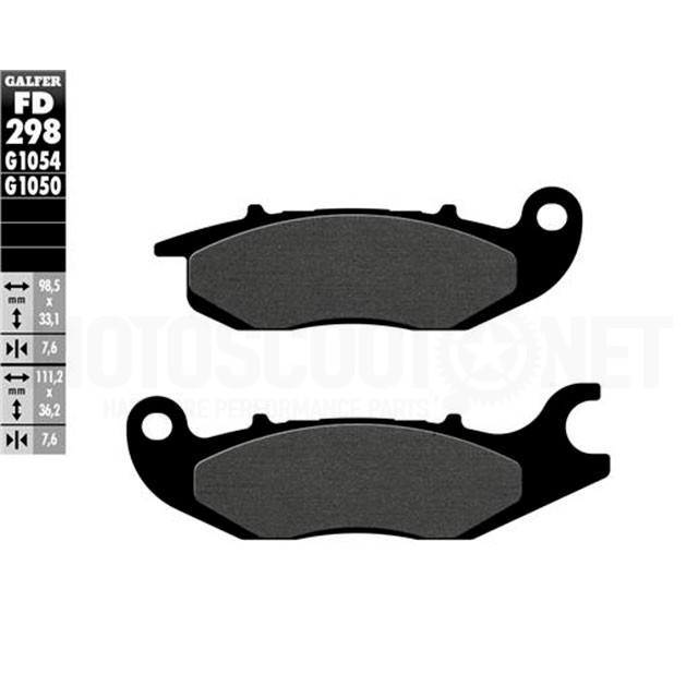 Brake pads Honda CBR 125 R >2004 Galfer