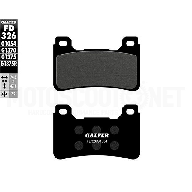 Brake pads Honda CB 1000 R 08-17 Galfer