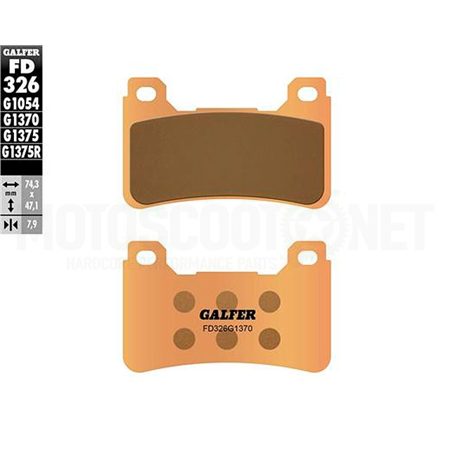 Brake pads Honda CB 1000 R 08-17 Galfer - Sintered