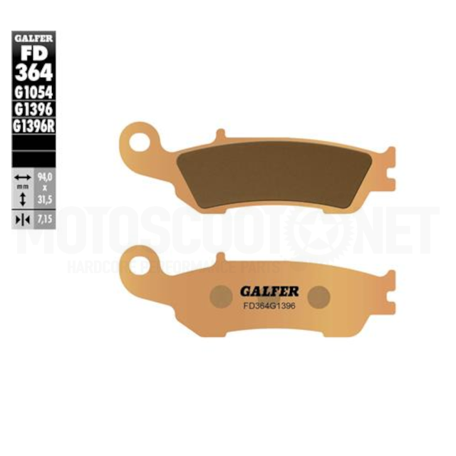 Brake Pads Yamaha YZ 125/250 >2008 Galfer