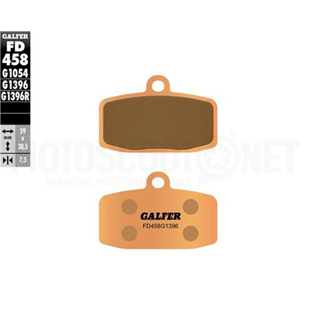 Front brake pads KTM SX 85 >2012 Galfer - sintered offroad