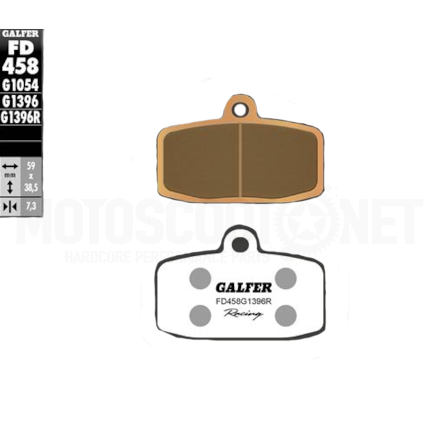 Front brake pads KTM SX 85 >2012 Galfer - sintered offroad racing