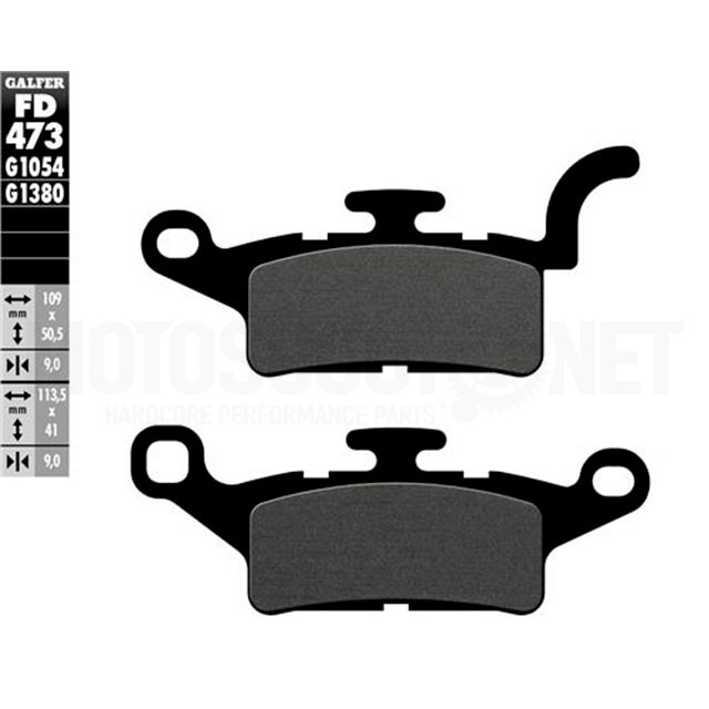 Brake pads Yamaha X-Enter 125/150 >2012 Galfer