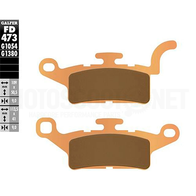 Brake pads Yamaha X-Enter 125/150 >2012 Galfer - Sintered